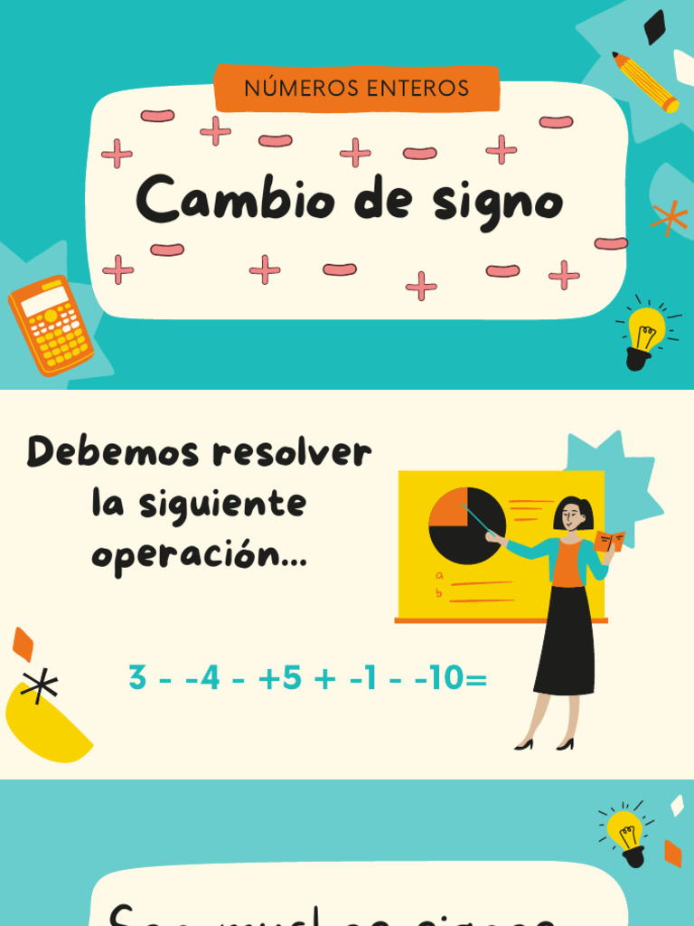 Resolución de operaciones con signos | PDF | Métodos y materiales de ...