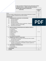 Estructura Del Trabajo Final Del Proyecto Productivo Del Bachillerato Tecnico Humanistico