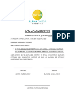 Acta Administrativa