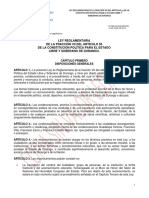 137.ley Reglamentaria de La Fraccion Vii Del Articulo 55 de La Constitucion Politica...