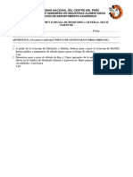 Segundo Examen Parcial de Bioquímica General Parte III - 2022-II