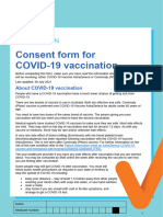 Covid 19 Vaccination Consent Form For Covid 19 Vaccination Covid 19 Vaccination Consent Form 2