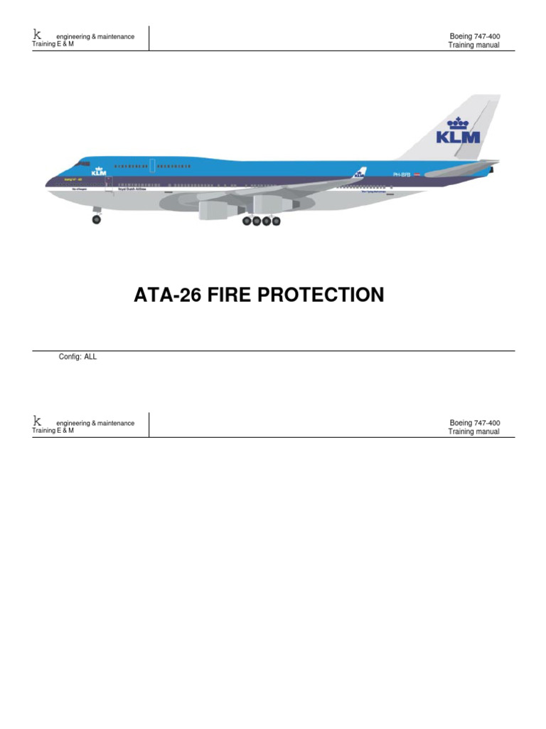 Boeing 747-400 Fire Protection Manual | PDF | Avionics | Sensor
