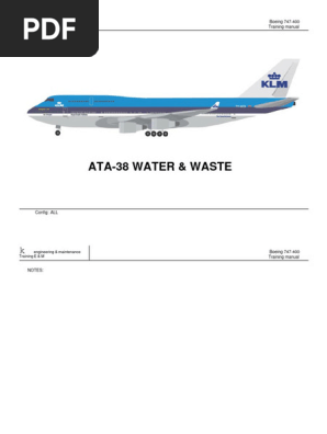 Ata-38 Water & Waste: Training Manual Boeing 747-400 | PDF