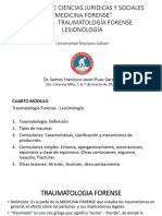 Medicina Forense - DR Santos Puac - Traumatología Forense - Lesionología