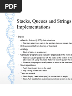 Lesson 2 and 3 - Stacks, Queues, Strings