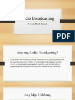 Radio Broadcasting: By: Lucky Ethan L. Tumanda