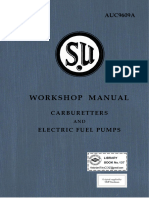 Book No.137 SU Carburreter and Fuel Pump Workshop Manual 1958