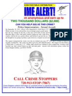 Police Impersonation – Sexual Assault  Denver