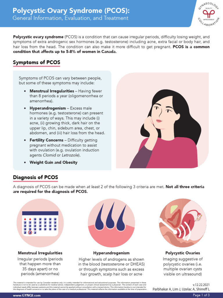 PCOS Guide for Canadian Women | PDF | Polycystic Ovary Syndrome ...