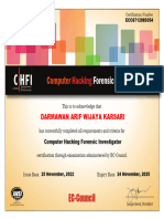 Ecc Chfi Certificate Ansi Darmawan Arif Wijaya Karsari