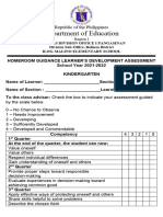Homeroom Guidance Learners Development Assessment