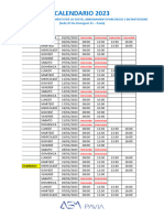 Calendario 2023 Sportello Vendita Abbonamenti ASM Pavia 1