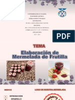 Elaboracion de Mermelada de Frutilla - Operaciones Unitarias I 1