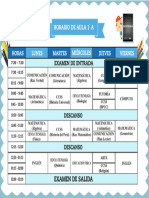 Horario 1º A Secundaria