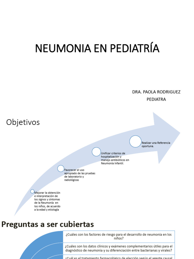 Neumonia En Pediatria Pdf Neumonía Epidemiología