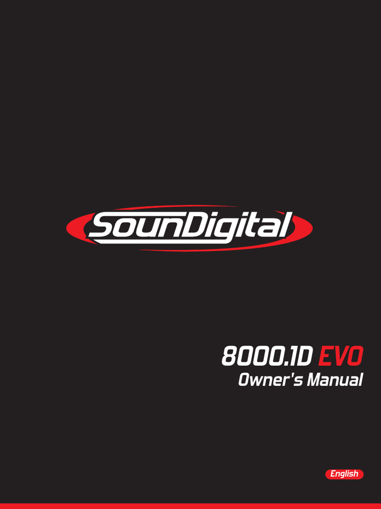 SounDigital 8000.1D EVO Owner's Manual | PDF | Amplifier | Loudspeaker