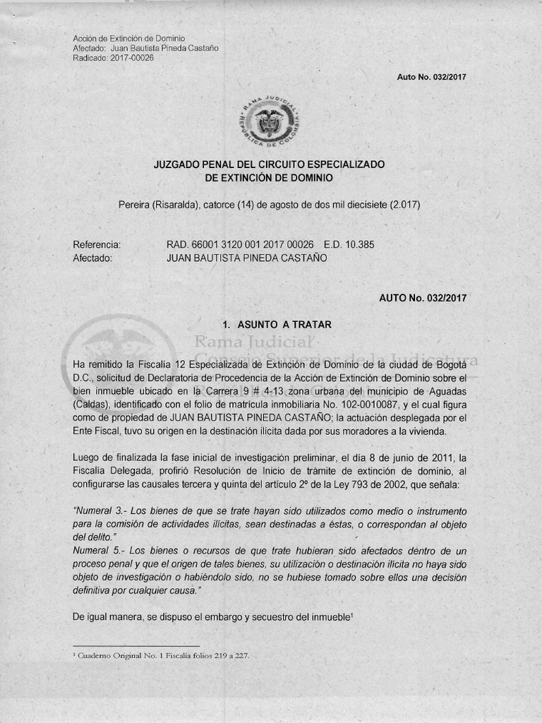 Auto Avoca Conocimiento 201700026 PDF