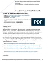 Cálculos Renales en Adultos - Diagnóstico y Tratamiento Agudo de La Sospecha de Nefrolitiasis - UpToDate