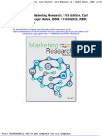 Test Bank For Marketing Research 11th Edition Carl Mcdaniel JR Roger Gates Isbn 1119392020 Isbn 9781119392019 Full Download