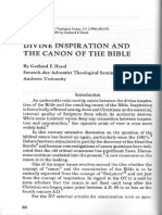 Divine Inspiration and The Canon of The Bible