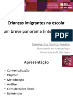 Crianças imigrantes na escola um breve panorama inter(nacional)