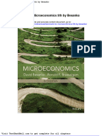 Test Bank For Microeconomics 5th by Besanko Full Download