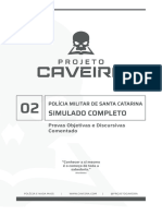 (Comentado) 2º Simulado Soldado PMSC - Projeto Caveira