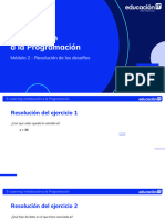 Introducción A La Programación: Módulo 2 - Resolución de Los Desafíos