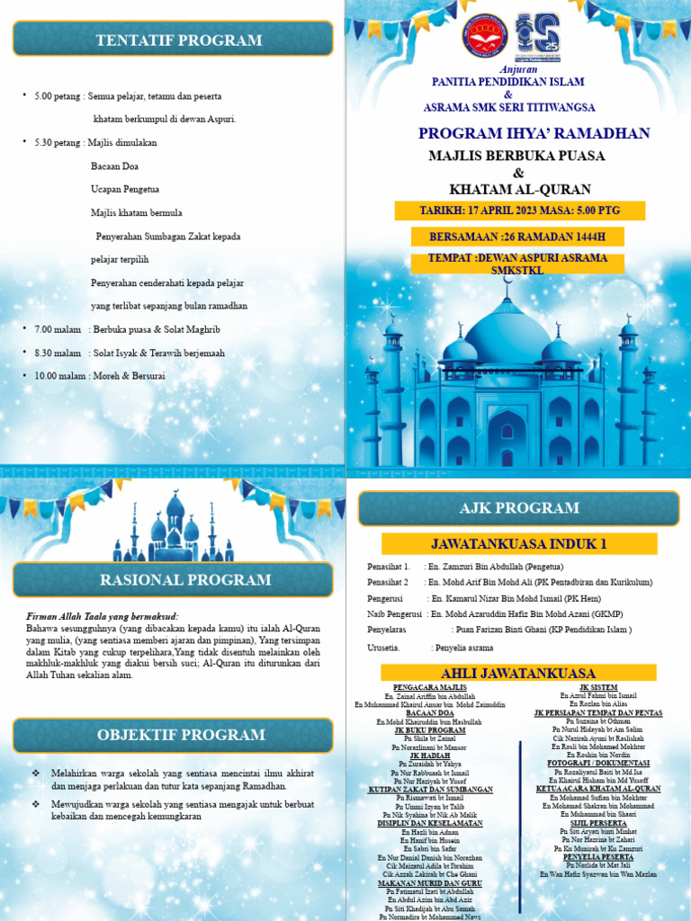 Buku Program Khatam SSNKL | PDF