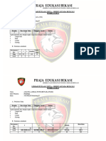 Blanko Evaluasi Siswa Kelas TNI-POLRI Gel. 2