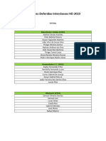 InscriÃ Ã Es Deferidas Interclasses HD 2023 - FUTSAL