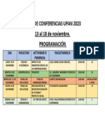 Programaciòn Ciclo de Conferencias