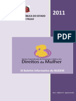 Boletim Informativo - Nº 09 - Agosto de 2011