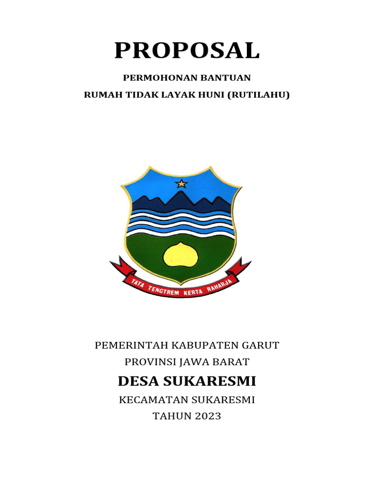 Permohonan RUTILAHU Desa Sukaresmi | PDF