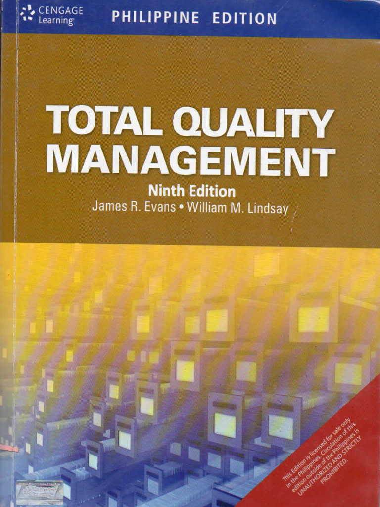 Total quality management by james evans pdf