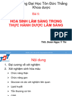 DLS - Bài 5 - Hóa Sinh Lâm Sàng Trong Thực Hành DLS - K24