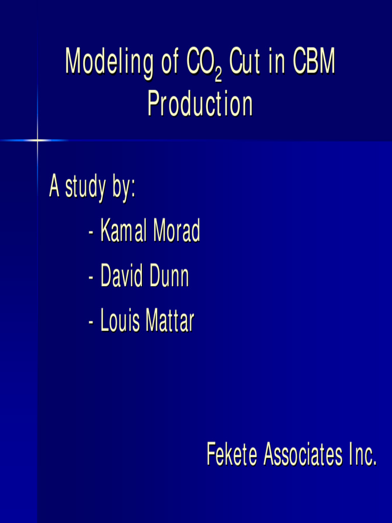 CO2 Modeling in Coalbed Methane Production | PDF | Coalbed Methane ...