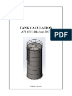 API 650 Storage Tank Caculation 120m3