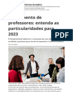 Acolhimento de Professores Entenda As Particularidades para 2023