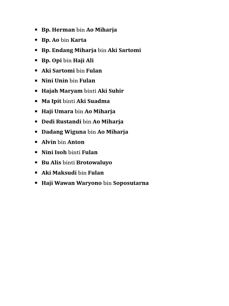 Bin Binti Soreang PDF