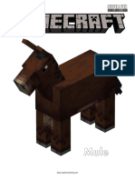 10 Mule Minecraft Coloring Pages 1