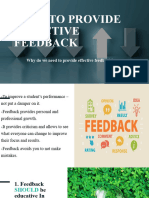 Ways To Provide Feedback (English Presentation)