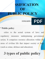 Classification of Public Policy