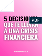 5 Decisiones Que Te Llevan A Una Crisis Financiera PDF