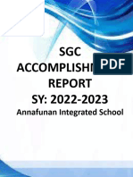 SGC Accomplishment Report