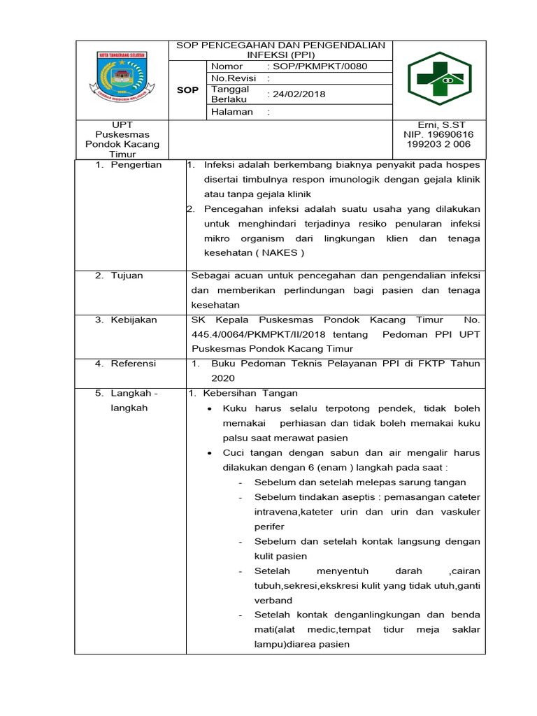 5.5.1 A - Sop Pelaksanaan Ppi | PDF | Kesehatan Holistik | Sains ...