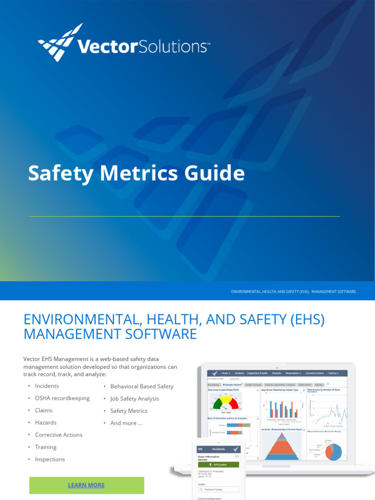 Safety Metrics Guide PDF Occupational Safety And Health