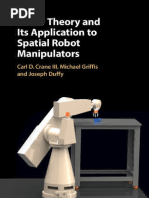 Carl D. Crane III, Michael Griffis, Joseph Duffy - Screw Theory and Its Application To Spatial Robot Manipulators-Cambridge University Press (2022)