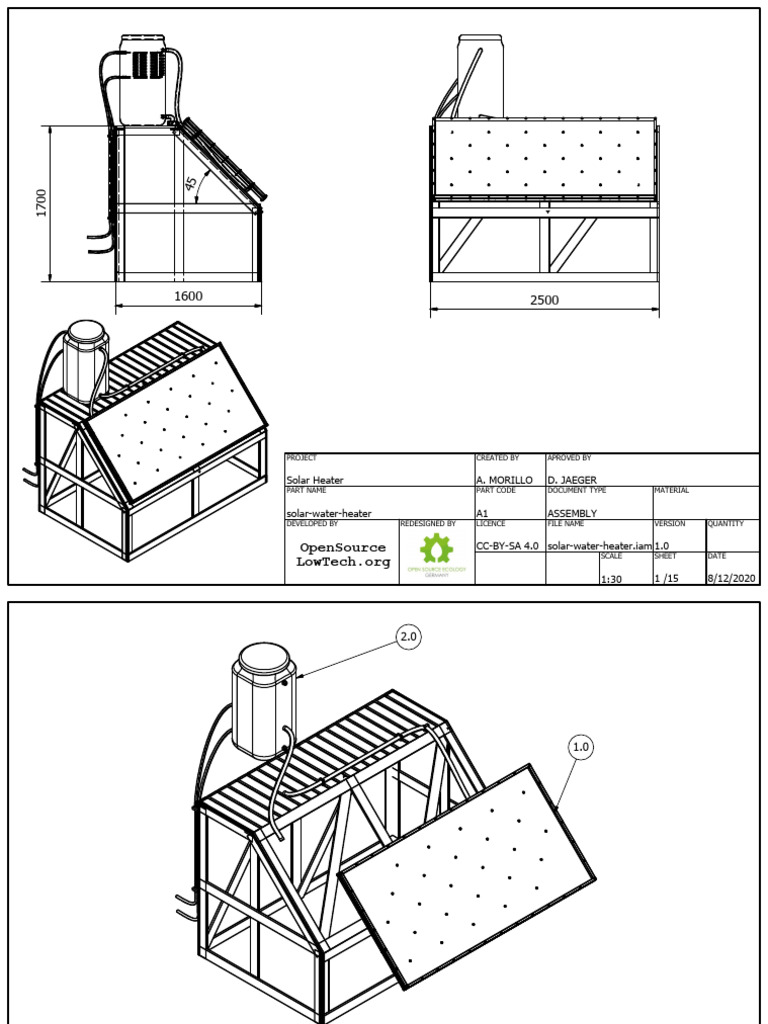 Solar Water Heater Project Overview | PDF